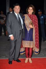 Rishi Kapoor, Neetu Singh at Kush Wedding Reception in Sahara Star, Mumbai on 19th Jan 2015